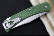 Buck 110 Slim Select Folding Hunter - Clip Point Blade / Stainless Steel / OD Green Glass Filled Nylon Handle 0110ODS2-B - Northwest Knives