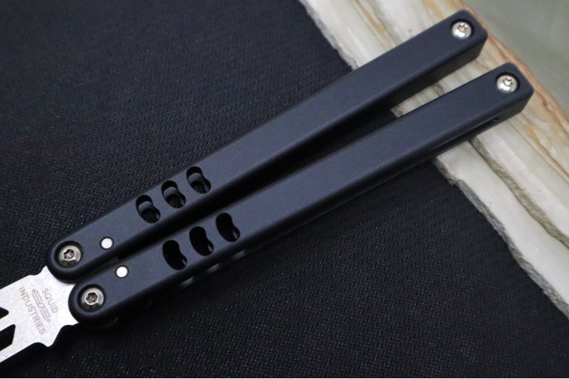 Squid Industries Mako V4.5 Balisong Trainer - Black Anodized