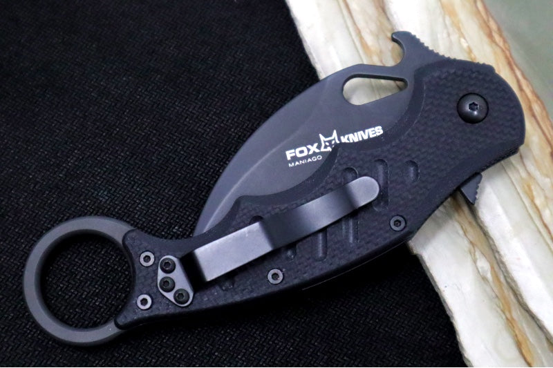 Fox Knives Karambit - Black G-10 Handle / N690Co Blade / Emerson Wave - 479