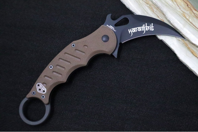 Fox Knives Karambit - FDE G10 Handle / N690Co Blade / Emerson Wave - 479E