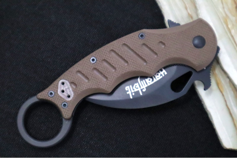 Fox Knives Karambit - FDE G10 Handle / N690Co Blade / Emerson Wave - 479E