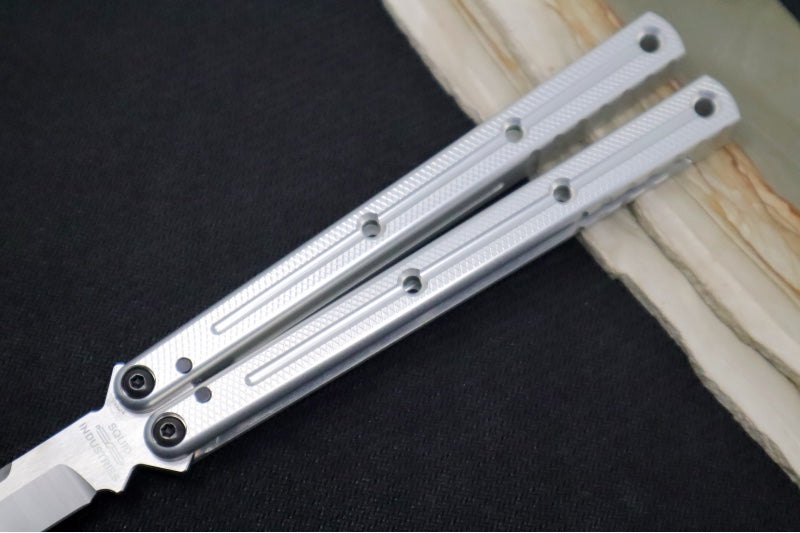 Squid Industries Krake Raken V3 Tanto - Silver Anodized Aluminum