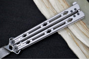 Kershaw Lucha Balisong - Damascus Blade / Stainless Steel Handle 5150DAM - Northwest Knives