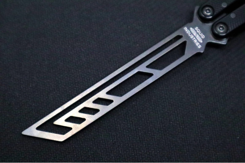 Squid Industries Krake Raken V3 Trainer - Black Aluminum Handle / "Inked Black" Finished Stainless Steel Blade / Bushing System