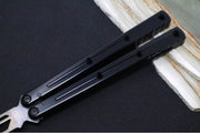 Squid Industries Krake Raken V3 Trainer - Black Aluminum Handle / "Inked Black" Finished Stainless Steel Blade / Bushing System - Northwest Knives