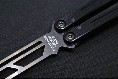 Squid Industries Krake Raken V3 Trainer - Black Aluminum Handle / "Inked Black" Finished Stainless Steel Blade / Bushing System