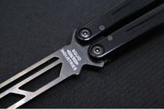 Squid Industries Krake Raken V3 Trainer - Black Aluminum Handle / "Inked Black" Finished Stainless Steel Blade / Bushing System - Northwest Knives