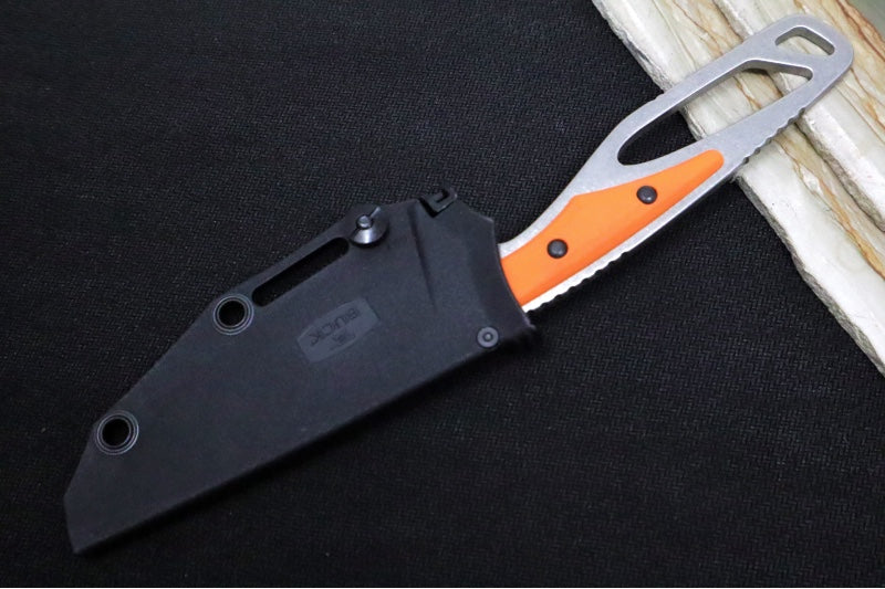 Buck 0631ORS-B Paklite Field Knife - 420HC Steel / Skeletonized Steel & Orange GFN Handle / Black Kydex Sheath 0631ORS-B