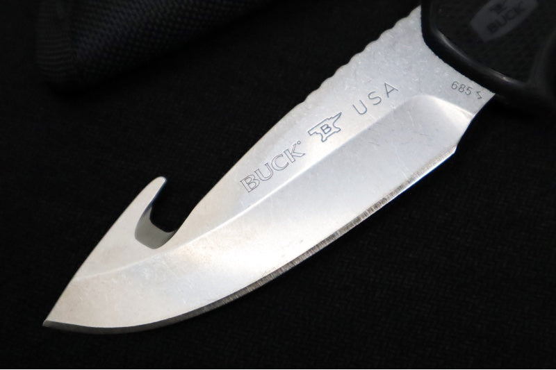 Buck 685 Bucklite MAX II Large Hunting Knife - 420HC Steel / Black Dynaflex Rubber Handle / Black Nylon Sheath 0685BKG-B