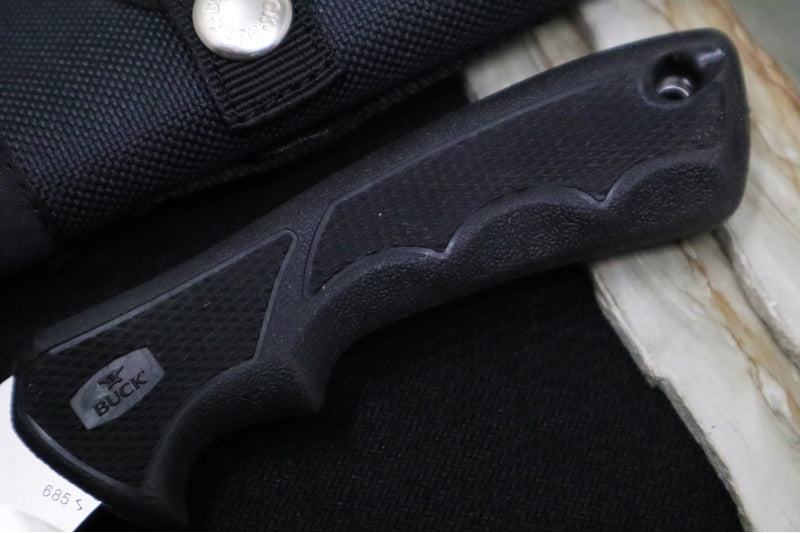 Buck 685 Bucklite MAX II Large Hunting Knife - 420HC Steel / Black Dynaflex Rubber Handle / Black Nylon Sheath 0685BKG-B