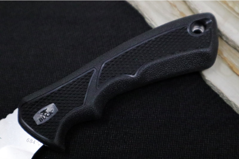 Buck 684 Bucklite MAX II Small Hunting Knife - 420HC Steel / Black Dynaflex Rubber Handle / Black Nylon Sheath 0684BKG-B