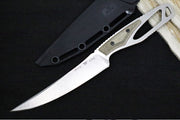 Buck 636GRS Paklite Processor Pro Fixed Blade - CPM-S35VN Steel / Stonewashed Finish / Skeletonized Steel Handle with Green Canvas Micarta Handle / Black Polypropylene Sheath 0636GRS-B - Northwest Knives