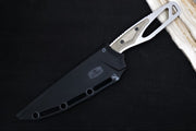 Buck 636GRS Paklite Processor Pro Fixed Blade - CPM-S35VN Steel / Stonewashed Finish / Skeletonized Steel Handle with Green Canvas Micarta Handle / Black Polypropylene Sheath 0636GRS-B - Northwest Knives