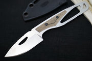 Buck 630GRS Paklite Hide Pro Fixed Blade - CPM-S35VN Steel / Stonewashed Finish / Skeletonized Steel Handle with Green Canvas Micarta Handle / Black Polypropylene Sheath 0630GRS-B - Northwest Knives