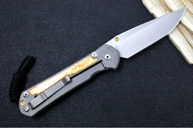 Chris Reeve Large Sebenza 31 - Drop Point Blade / Box Elder Inlay / CPM-Magnacut (A2) L31-1108