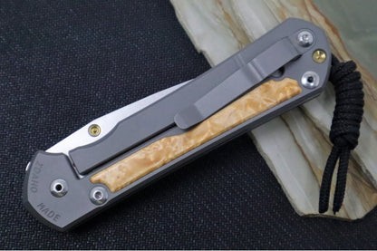 Chris Reeve Large Sebenza 31 - Drop Point Blade / Box Elder Inlay / CPM-Magnacut (A2)