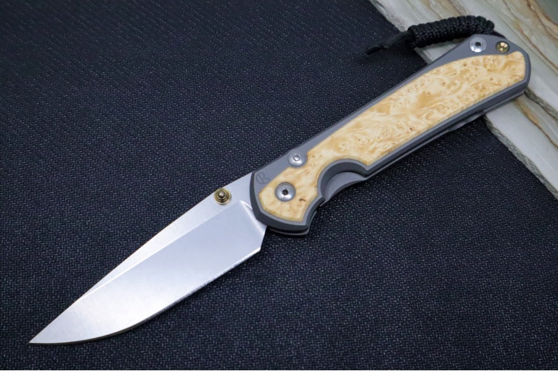Chris Reeve Large Sebenza 31 - Drop Point Blade / Box Elder Inlay / CPM-Magnacut (A4) L31-1108