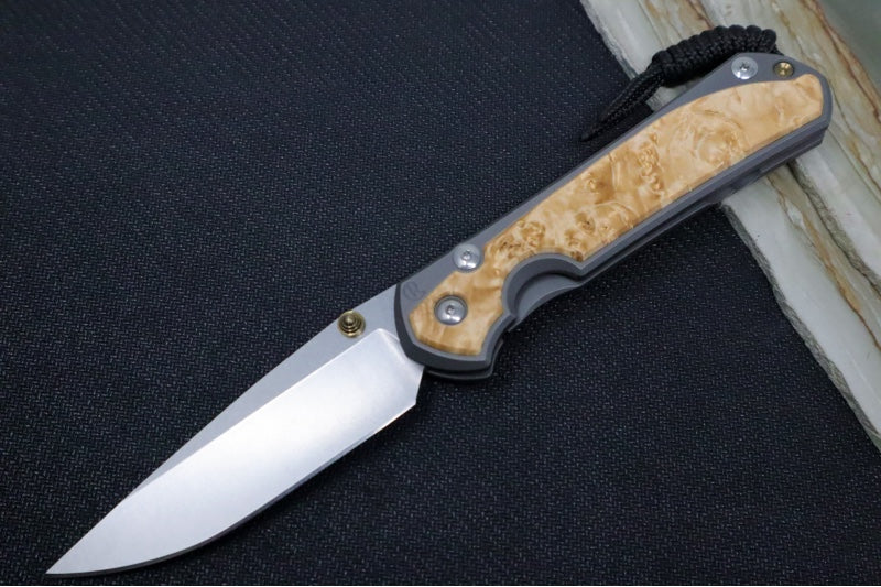 Chris Reeve Large Sebenza 31 - Drop Point Blade / Box Elder Inlay / CPM-Magnacut (A5)