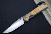 Chris Reeve Large Sebenza 31 - Drop Point Blade / Box Elder Inlay / CPM-Magnacut (A5) L31-1108 - Northwest Knives
