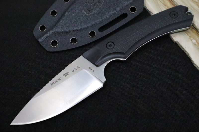 Buck 664 Alpha Hunter Elite Hunting Knife - CPM-Magnacut Blade / Black Textured G-10 Handle / Kydex Sheath 0664BKS-B
