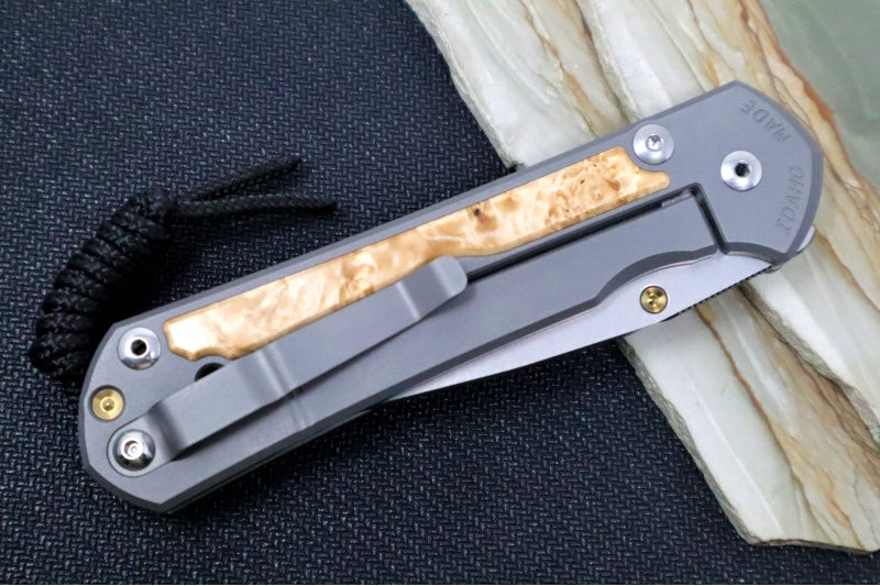 Chris Reeve Large Sebenza 31 - Drop Point Blade / Box Elder Inlay / CPM-Magnacut (A5) L31-1108