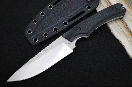 Buck 663 Alpha Guide Elite Hunting Knife - CPM-Magnacut Blade / Black Textured G-10 Handle / Kydex Sheath 0664BKS-B