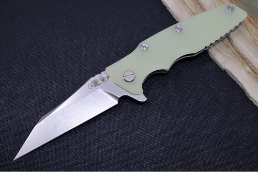 Rick Hinderer Knives Eklipse 3.5" - Wharncliffe - Stonewash - Translucent G-10