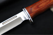Buck 117 Brahma Heritage Knife - 420HC Steel / DymaLux Cocobolo Heritage Handle / Black Leather Sheath 0117CCS1-B - Northwest Knives
