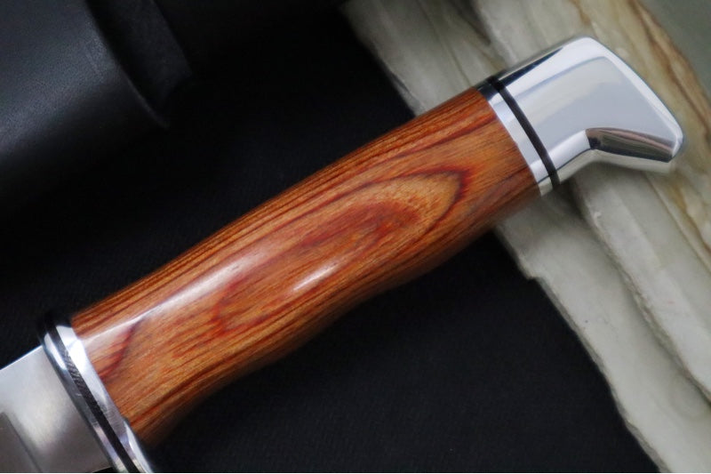 Buck 103 Skinner Heritage Knife - 420HC Steel / DymaLux Cocobolo Heritage Handle / Black Leather Sheath 0103CCS1-B