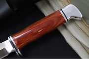 Buck 105 Pathfinder Heritage Knife - 420HC Steel / DymaLux Cocobolo Heritage Handle / Black Leather Sheath 0105CCS1-B - Northwest Knives