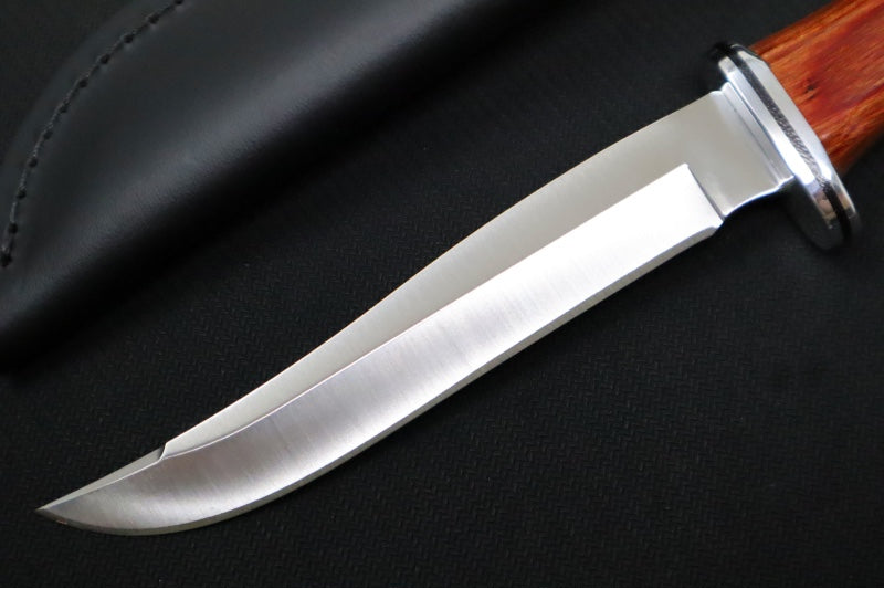 Buck 105 Pathfinder Heritage Knife - 420HC Steel / DymaLux Cocobolo Heritage Handle / Black Leather Sheath 0105CCS1-B - Northwest Knives