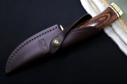 Buck 191BR Zipper Hunting Knife - 420HC Steel / Heritage Walnut Handle / Brown Leather Sheath 0191BRG-B - Northwest Knives