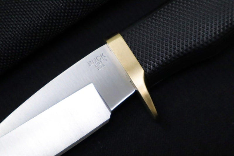 Buck 691BK Zipper Hunting Knife - 420HC Steel / Black Rubber Handle / Black Nylon Sheath 0691BKG-B