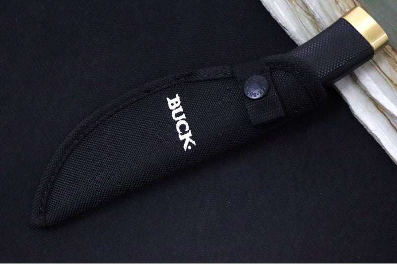 Buck 691BK Zipper Hunting Knife - 420HC Steel / Black Rubber Handle / Black Nylon Sheath 0691BKG-B