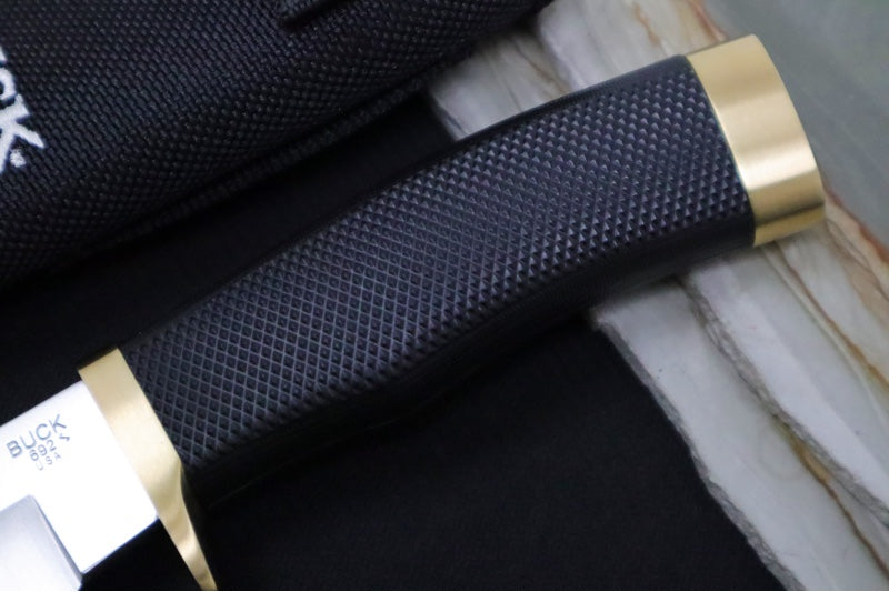 Buck 692BKS Vanguard Hunting Knife - 420HC Steel / Black Rubber Handle / Black Nylon Sheath 0692BKS-B