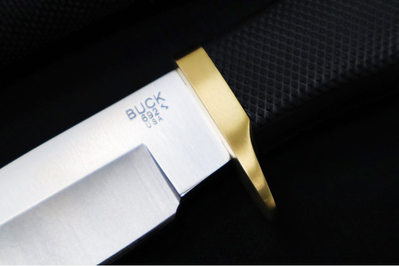 Buck 692BKS Vanguard Hunting Knife - 420HC Steel / Black Rubber Handle / Black Nylon Sheath 0692BKS-B