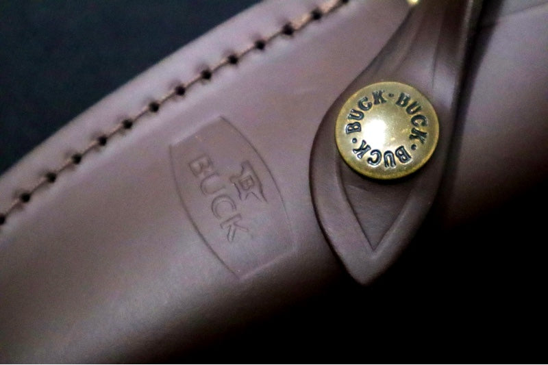 Buck 192 Vanguard Hunting Knife - 420HC Steel / Heritage Walnut DymaLux Handle / Brown Leather Sheath 0192BRS-B