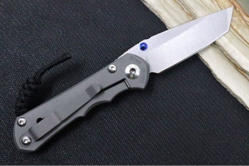 Chris Reeve Knives Small Inkosi - Tanto Blade / Stonewash Finish / CPM-Magnacut Steel / Titanium Handle SIN-1042