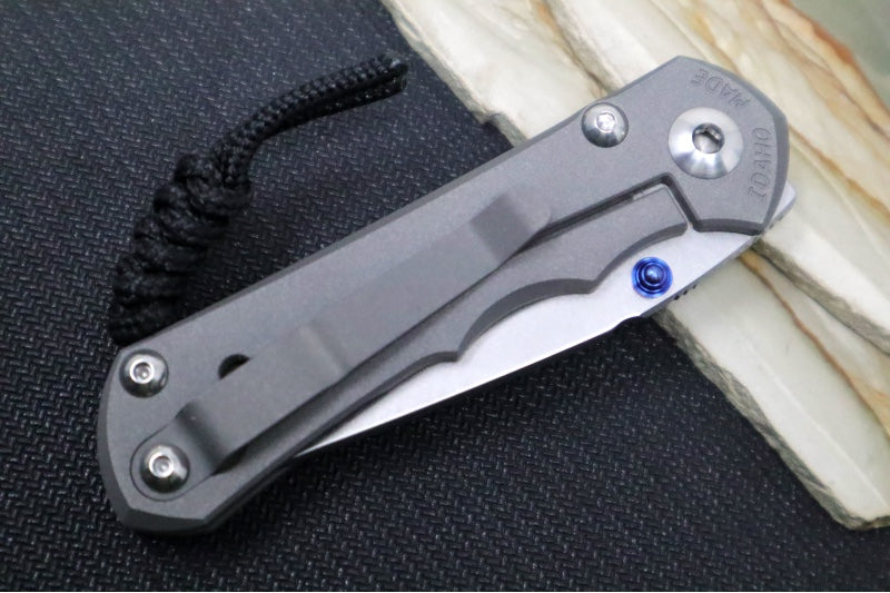 Chris Reeve Knives Small Inkosi - Tanto Blade / Stonewash Finish / CPM-Magnacut Steel / Titanium Handle