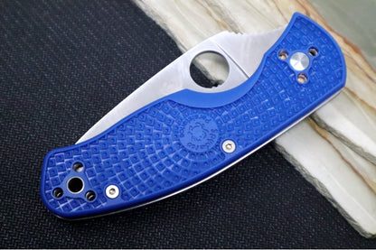 Spyderco Persistence - Blue FRN Handle / Satin Blade with Serrates / CPM-S35VN - C136SBL