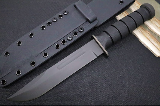 Spartan Blades KA-BAR Fixed Blade - Black Clip Point Blade / Black Kydex Sheath SB54BKBKKYBK