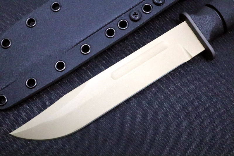 Spartan Blades KA-BAR Fixed Blade - Flat Dark Earth Clip Point Blade / Black Kydex Sheath SB54DEBKKYBK