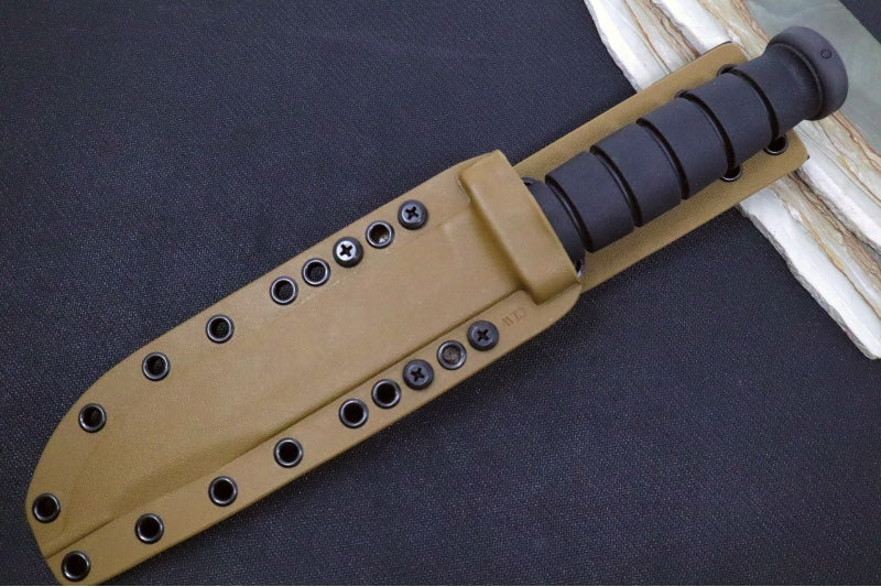 Spartan Blades KA-BAR Fixed Blade - Flat Dark Earth Clip Point Blade / Tan Kydex Sheath SB54DEBKKYTN