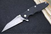 Rick Hinderer Knives Eklipse 3.5" - Wharncliffe - Working Finish - Black G-10 & Titanium Handle - Northwest Knives