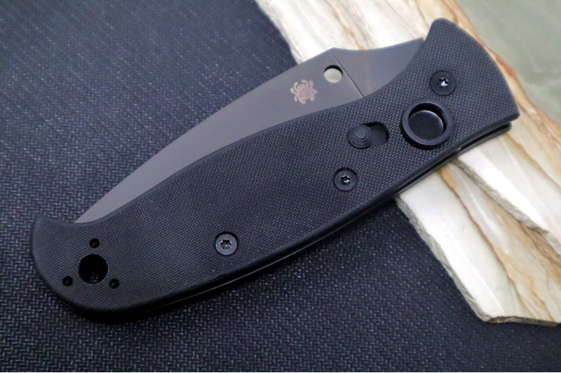 Spyderco Autonomy 2 - Black G-10 Handle / Black LC200N Blade with Partial Serrated Blade - C165GPSBBK2