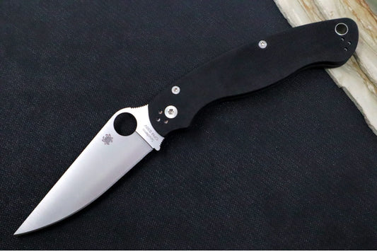 Spyderco Military 2 - CPM-S30V Steel / Satin Blade / Black G-10 Handle C36GP2