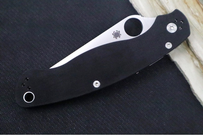 Spyderco Military 2 - CPM-S30V Steel / Satin Blade with Partial Serrates / Black G-10 Handle C36GPS2 - Northwest Knives