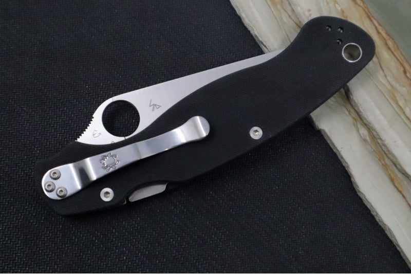 Spyderco Military 2 - CPM-S30V Steel / Satin Blade / Black G-10 Handle C36GP2