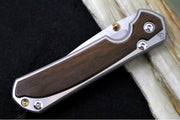 Chris Reeve Knives Small Sebenza 31 - CPM-Magnacut Steel / Polished Drop Point / Macassar Ebony Inlay (A4) S31-1636 - Northwest Knives