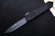 Guardian Tactical Recon 040 OTF - Drop Point / Black Blade / Elmax Steel / Black Anodized Aluminum Handle 113111 - Northwest Knives